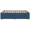 vidaXL Cadre de lit sans matelas bleu 140x190 cm tissu