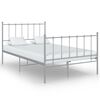 vidaXL Cadre de lit sans matelas gris m&eacute;tal 120x200 cm