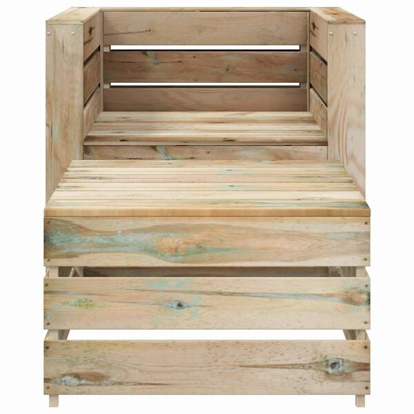 vidaXL Salon de jardin palette 2 pcs Bois de pin imprégné