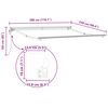 vidaXL Cadre d'auvent Anthracite et blanc 300 x 250 cm