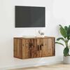 vidaXL Meuble TV mural Bois ancien 80 x 34,5 x 40 cm Bois d'ing&eacute;nierie