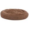vidaXL Coussin lavable pour chiens/chats Maron 90x90x16 cm Peluche