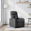 vidaXL Fauteuil de massage inclinable Gris fonc&eacute; Tissu