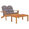 vidaXL Ensemble de salon de jardin Adirondack 3 pcs bois acacia solide