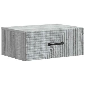 vidaXL Cabinet de chevet mural Sonoma gris 49 x 34,5 x 20 cm