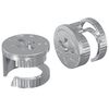 vidaXL &Eacute;crous &agrave; Verrou &agrave; Came 2 pc Argent&eacute; 15 x 11,5 mm M&eacute;tал