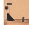vidaXL Cadres photo 2 pcs 50x70cm Bois de récupération solide et verre