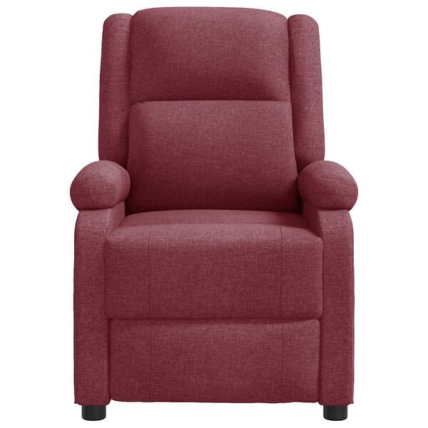 vidaXL Fauteuil de massage Rouge bordeaux Tissu