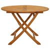 vidaXL Table pliable de jardin 110 cm Bois d'acacia massif