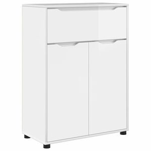 vidaXL Cabinet de salle de bain Blanc brillant 72,5 x 36,5 x 100 cm