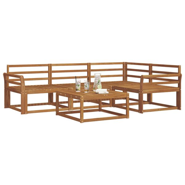 vidaXL Ensemble de canap&eacute;s d'ext&eacute;rieur 5 pcs Naturel