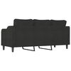 vidaXL Canap&eacute; &agrave; 3 places Noir 180 cm Tissu