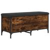 vidaXL Banc de rangement ch&ecirc;ne fum&eacute; 102x42x45 cm bois d'ing&eacute;nierie