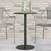 vidaXL Table de jardin ronde noir Ø50x72 cm acier