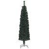 vidaXL Arbre de No&euml;l artificiel mince et support 240 cm fibre optique