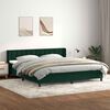 vidaXL Sommier &agrave; lattes de lit et matelas vert fonc&eacute; 180x220cm velours
