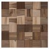 vidaXL Panneau mural 11 pc Naturel 30 x 30 x 2 cm