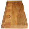 vidaXL Dessus de table &agrave; bord vivant 140x20x3,8cm bois massif manguier