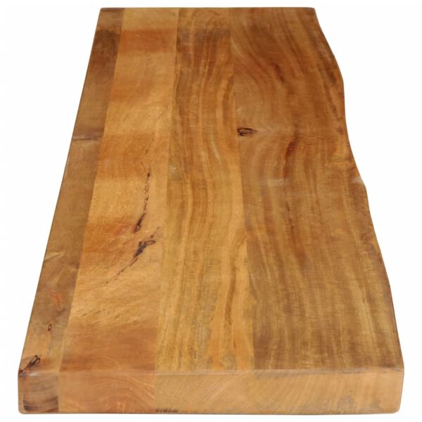 vidaXL Dessus de table &agrave; bord vivant 140x20x3,8cm bois massif manguier