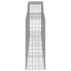 vidaXL Paniers &agrave; gabions arqu&eacute;s 15 pcs 400x50x120/140 cm Fer galvanis&eacute;