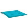 vidaXL Coussins de chaise de jardin lot de 6 turquoise 50x50x4cm tissu