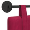 vidaXL T&ecirc;te de lit suspendue Bordeaux 110 x 55 x 5 cm Velours