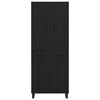 vidaXL Haut Armoire avec tiroir 2 pcs Ch&ecirc;ne noir 69,5 x 34 x 180 cm