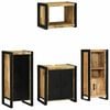 vidaXL Ensemble de mobilier de salle de bain 4 pcs Bois Recycl&eacute; Solide