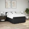 vidaXL Sommier &agrave; lattes de lit avec matelas Noir 160x200 cm Tissu