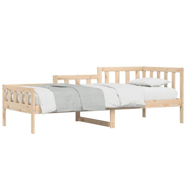 vidaXL Lit de jour sans matelas 90x190 cm bois de pin massif