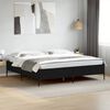 vidaXL Cadre de lit sans matelas noir 180x200 cm