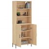 vidaXL Buffet haut Ch&ecirc;ne sonoma 69,5x34x180 cm Bois d'ing&eacute;nierie