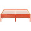 vidaXL Cadre de lit sans matelas cire marron 135x190cm bois pin massif