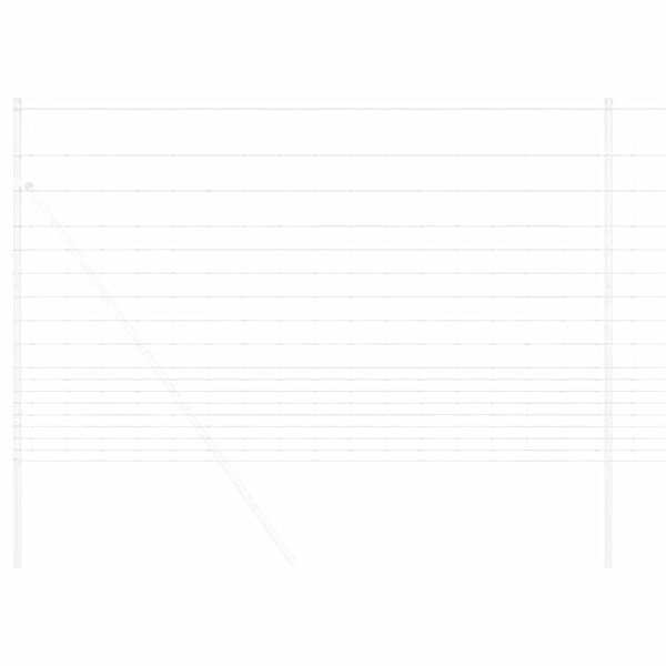 vidaXL Clôture de prairie Gris 1.5 x 10 m Acier