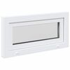 vidaXL Fen&ecirc;tre de sous-sol RISOR 80x40 cm inclinable 2 vitrages blanc
