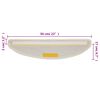 vidaXL Tapis d'escalier 15 pi&egrave;ces 56 x 17 x 3 cm Blanc Demi-rond