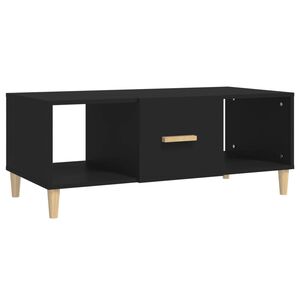 vidaXL Table basse noir 102x50x40 cm bois d'ing&eacute;nierie