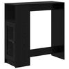 vidaXL Table de bar 101 x 40 x 103,5 cm Bois d'ing&eacute;nierie Ch&ecirc;ne noir