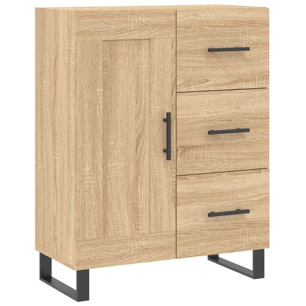 vidaXL Buffet ch&ecirc;ne sonoma 69,5x34x90 cm bois d'ing&eacute;nierie