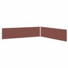 vidaXL Auvent latéral rétractable de patio 170x1200 cm Marron