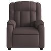 vidaXL Fauteuil inclinable Marron foncé Tissu