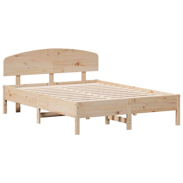 vidaXL Cadre de lit sans matelas 135x190 cm bois de pin massif