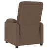 vidaXL Fauteuil inclinable Marron Tissu