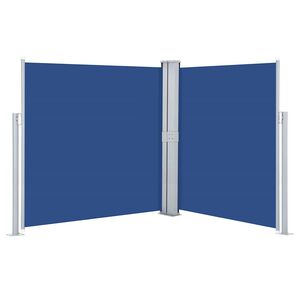 vidaXL Auvent lat&eacute;ral r&eacute;tractable Bleu 160 x 600 cm