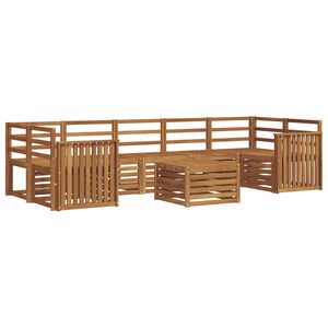 vidaXL Ensemble de canap&eacute;s d'ext&eacute;rieur 8 pc 7 place Naturel