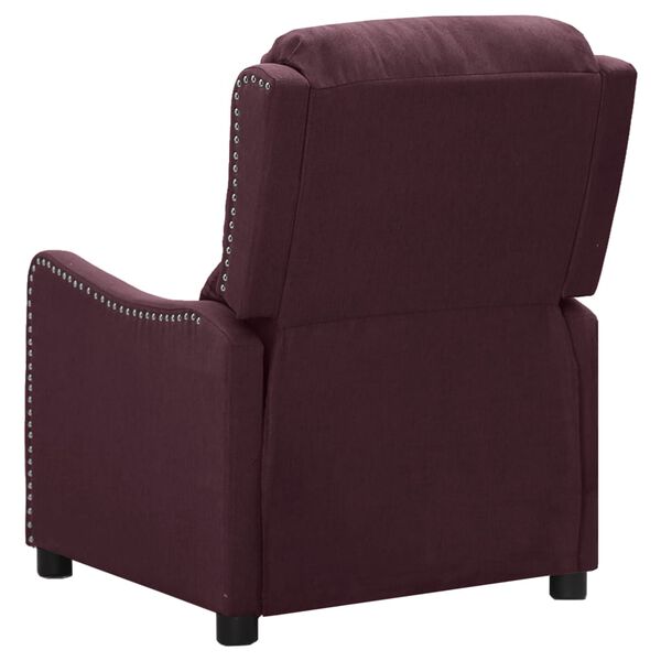 vidaXL Fauteuil inclinable Violet Tissu