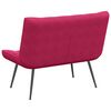 vidaXL Banc rouge bordeaux 110x74x84 cm velours