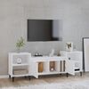 vidaXL Meuble TV Blanc 160x35x55 cm Bois d'ingénierie