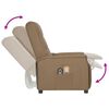 vidaXL Fauteuil de massage électrique Cappuccino Similicuir