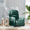vidaXL Fauteuil inclinable de massage &eacute;lectrique vert fonc&eacute; velours